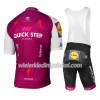 Set Fietsshirt + Korte Koersbroek 2017 Quick-Step Floors Dames N003